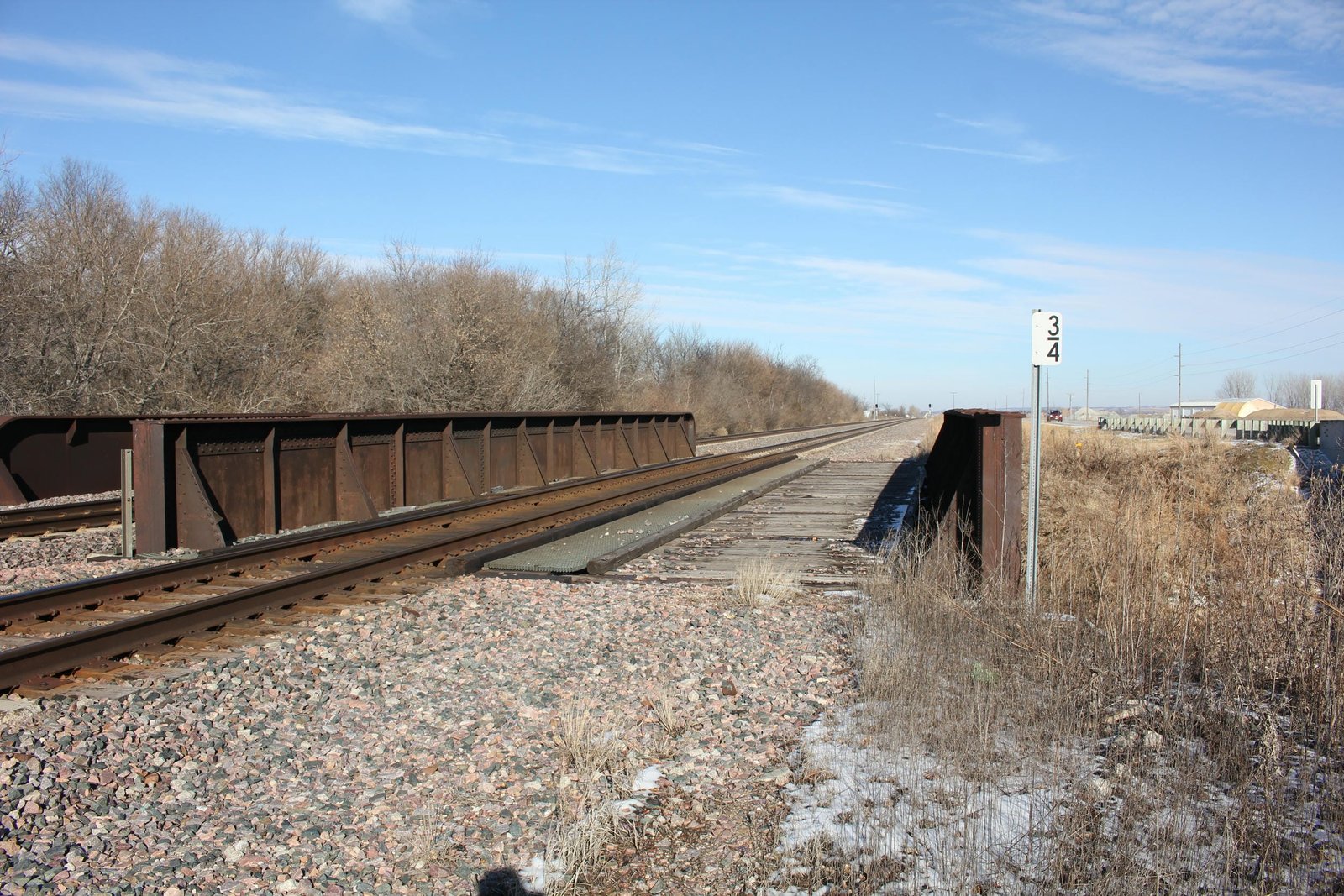 Looking east